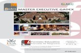 MASTER EXEUTIVE GADEX - fundacioncreho.org.hn€¦ · Página 6 Doble acreditación - Diploma Master Gadex - Diploma de Universidad de ádiz Directorio de Egresados Gadex, en red