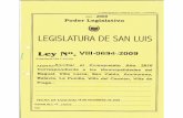 Legajo Ley VIII-0694-2009 - Cámara de Diputados de la ... · A CONOCIMIENTO Y A LA COMISIÓN DE : LEGISLACIÓN GENERAL Nota NO 261-MGJyC-2009 (29-10-09) de la Gladys Bailac de Foliari,