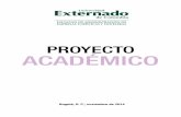 Proyecto AcAdémico - Universidad Externado de Colombia · públicas y privadas del orden nacional, regional y local, para proyectar la Facultad como un ente asesor y consultivo en