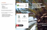 Triptic palmeres Davant - Gremi de Jardineria de Catalunya · Part 1 (4h) Principals plagues i malures que afecten a les palmeres - Origen - Classificació Identificació - Danys