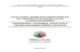 Guía para Someter Propuestas de Proyectos Especiales o ...sbdonline2.net/wioa/wp-content/uploads/2018/11/GUIA-PROPUESTA… · 2 AREA LOCAL DE DESARROLLO LABORAL BAYAMON-COMERIO PROGRAMA