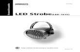 LED Strobe(LED 1015)amproweb.com/_admin/files/688561DB,DE(LED 1015) V1.0... · 2017-10-30 · • LED STROBE DESCRIPCION A. Lente Óptica B. Asa para colgar con una tuerca en ambos
