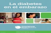 La Diabetes En El Embarazo · Tener demasiado azúcar en los tres primeros Si tuvo diabetes antes de quedar embarazada, su meses del embarazo puede causar problemas el doctor podría