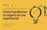 ORGANIZACIONES EXPONENCIALES Cómo transformar tu …congresocaaarem.mx/.../01-Organizaciones-Exponenciales.pdf · 2019-07-23 · ORGANIZACIONES EXPONENCIALES LORENZO DE LEO ROKK3R