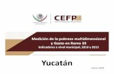 Yucatán - CEFPYucatán 4 Variación en la Pobreza Total De 2010 a 2015, en el Estado 76 Municipios “Redujeron” la Pobreza. Fuente: Elaboración propia con datos de Coneval (Medición