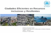 Ciudades Eficientes en Recursos Inclusivas y Resilientes · Infraestructura Urbana & Dimensión Humana ... Enfoque integrado para la eficiencia de los recursos, viviendas bajas en