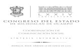Sin título - Congreso del Estado de Michoacáncongresomich.gob.mx/file/PRIMERAS-PLANAS-08-junio.pdf · Cabildo. que cuenta con un acervo de 85 libros. de IOS cuales antiguo es de