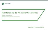 Conferencia 25 Años de Vías Verdes › pdf › Ponencias25VV › S103_Dufour_Adif.pdf · Vías Verdes Planes y programas de Adif Conferencia 25 años de Vías Verdes Establecer