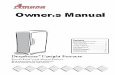Amana Refrigerator Freezer Repair Manual AFU1201AW ... and... · 4. User Servicing—Do not repair or replace any part of the appliance unless specifically recommended in the manual.