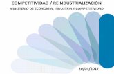 COMPETITIVIDAD / REINDUSTRIALIZACIÓN · 2017-04-20 · Incentivos Económicos regionales COSME 2020 ICO INSTRUMENTOS DE FINANCIACIÓN. INVERSIÓN Más de 300 clientes + 650M€ de