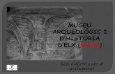 D’HISTÒRIA D’ELX (MAHE)...En les sales d’aquestapart del museu es mostra l’evolucióhistòrica del territori il·licità, des de la prehistòria fins a la fi del món romà.