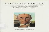 Lector in fábula · Lector in fabula. La cooperación interpretativa en el texto narrativo Umberto Eco ...