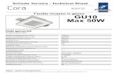 Scheda Tecnica - Technical Sheet Cora 400732 · 2019-10-07 · Cora 400732. Dettagli Tecnici Dimensioni Dimensions 6,0 cm 15,0 cm 15,0 cm Scheda Tecnica - Technical Sheet 2011/65/EU