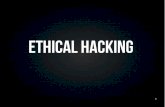 Ethical hacking · 2 Marcelo elizeche landó (@melizeche) Consultor en Seguridad Informática Sith Lord en Loop Inc. Developer Experiencia en el Sector Público (Conatel, CSIRT-PY)