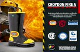 CROYDON FIRE A Bota desarrollada para bomberos, elaborada ... · PLANTILLA: y antifatiga removible en con forro en poliéster. SUELA: Antideslizante resistente a la abrasión y huella