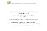 TRIBUNAL ADMINISTRATIVO DE CONTRATOS PÚBLICOS DE … · de Contratos del Sector Público de Aragón, modificada mediante la Ley 10/2012, de 27 de diciembre, de medidas fiscales y