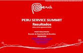 PERU SERVICE SUMMIT Resultadosexport.promperu.gob.pe/emailing/2014/Presentacionderesultados.pdf · Taller de Videojuego Foro Internacional de Exportación de Servicios Salón de Exhibición