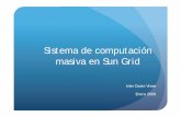 Sistema de computación masiva en Sun Gridgabriel/files/PFC-IvanCouto... · 2018-12-21 · • Sistema de monitorización Ganglia y Nagios • Sistema de gestión de imágenes Tivoli
