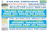 GRANDE RIO: INSCRIÇÕES PARA 332 VAGAS NA SAÚDE · ESTÁGIOS E TRAINEE Rede D'Or abre 100 vagas para programa de estágio acadêmico Estudantes de Medicina têm até o dia 31 de
