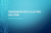 Transformación digital en las pymes - caso España€¦ · TRANSFORMACION DIGITAL EN LAS PYMES •Además del necesario cambio de mentalidad para comprender y aplicar acertadamente