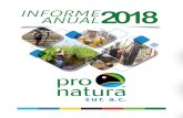 INFORME ANUAL2018 - pronatura-surpronatura-sur.org/web/pdf/boletin/2019/INFORME... · Pronatura Sur Informe anual 2018 RESULTADOS DEL PROYECTO EN 2018. • Instalamos 24 colmenas.
