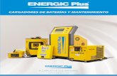 Energic Plus cargadores de baterías y mantenimiento · CARGADORES DE BATERÍAS Y MANTENIMIENTO A CARGO DE SUS BATERÍAS info@energicplus.com • TVH Parts NV • Brabantstraat 15