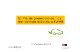Pla de promoció de l'ús del Vehicle elèctric a la AMB. 16 ... · Live (Logística per a la Implementació del Vehicle Elèctric) és una plataforma públic - privada que neix amb
