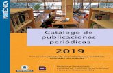 Catálogo de publicaciones periódicas€¦ · 1997-2005,(2008). Depósito . Signatura: R-782 D . AGUAS VIVAS . Madrid (España) : Federación Española de Piragüismo . Irregular