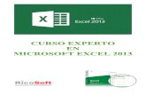 Curso experto en Microsoft Excel 2013 Alfredo Rico Exce… · Imágenes, diagramas y títulos 19. Compartir documentos 7. Formato de celdas E x c e l 2 0 1 3 . Í n d i c e d e t