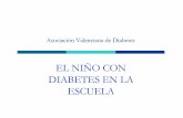 EL NIÑO CON DIABETES EN LA ESCUELA€¦ · El 10% de la población española tiene diabetes, en la C. V. la prevalencia es del 14%. La diabetes tipo 2 representa entre el 85 y 90%