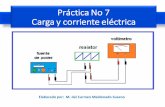 Práctica No 7 Carga y corriente eléctricadcb.ingenieria.unam.mx/wp-content/themes/tempera-child/... · 2020-01-31 · Tipos de Carga Carga Positiva Negativa •Carga iguales, se
