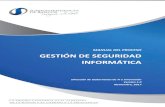 MANUAL DEL PROCESO GESTIÓN DE SEGURIDAD …...El Plan Director de Seguridad de la Información priorizará controles generales aplicados a los activos de la información almacenados