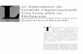 Los indicadores de gestión organizacional: una guía para ... · Title: Los indicadores de gestión organizacional: una guía para su definición Author: Rincón Bermúdez, Rafael