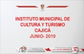 INSTITUTO MUNICIPAL DE CULTURA Y TURISMO CAJICÁ JUNIO- …culturacajica.gov.co/wp-content/uploads/2019/08/... · Para la Paz. 12. Arte y Cultura: Vida y Convivencia 127 Un(1) Proyecto
