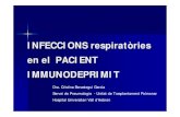 INFECCIONS respiratòries en el PACIENT IMMUNODEPRIMIT e… · INFECCIONS respiratòries en el PACIENT IMMUNODEPRIMIT Dra. Cristina Berastegui Garcia Servei de Pneumologia - Unitat