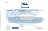 CONTROL DE SANEAMIENTO AMBIENTAL S.A.C. • CONTROL S.A.C. · 2018-11-05 · tecnológica en saneamiento ambiental y comercialización de productos para el saneamiento ambiental.