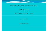 CENTRO NACIONAL DE METROLOGÍA S I M P O S I O M E T R …...SIM-RAD-ININ-1002 1.2.7 ININ Air kerma rate Ionization chambers or other dose-rate instruments in special test Calibration