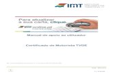 Manual de apoio ao utilizador Certificado de Motorista TVDE€¦ · TVDE - IMTonline V.1 – 07.06.2019 8 Selecione certificado de motorista TVD. Caso pretenda ou não exista fotografia