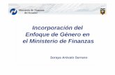 Incorporación del Enfoque de Género en el Ministerio de ...presupuestoygenero.net/mediapdfpresu/ecuador_arevalo.pdf · • Presentación de metodologías de PSG ... • Curso Presupuesto