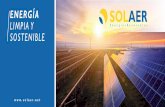 ENERGÍA LIMPIA Yenergía limpia e inagotable. De esta forma, la actividad del Grupo se centra en el diseño, promoción y construcción de instalaciones solares fotovoltaicas y autoconsumo.