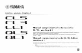 Manual complementario de las series CL/QL, versión 4 · Manual complementario de las series CL/QL, versión 4.1 En este manual complementario se explican principalmente las funciones