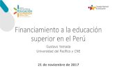 Financiamiento a la educación superior en el Perú · Q1 Q2 Q3 Q4 Q5 Total 2009 2016 Acceso a educación superior técnica (porcentaje de jóvenes con 22 años o menos con secundaria