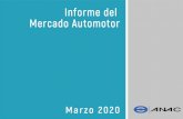 INFORME MERCADO AUTOMOTOR MARZO 2020 … · INFORME MERCADO AUTOMOTOR – MARZO 2020 2. De esta forma, en el primer trimestre de 2020 se han comercializado 2.627 unidades nuevas,