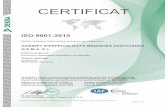 ISO 9001:2015 - gemasl · ISO 9001:2015 DEKRA Certification GmbH certifica, pel present, que l'organització GABINET D'ESPECIALITATS MÈDIQUES ASSOCIADES G.E.M.A. S.L. Àmbit de certificació