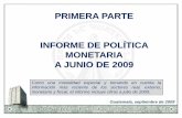 Conferencia de Prensa Informe de Politica Monetaria a ... · inflación para 2009 continúan en descenso. B.B.PROYECCIONES ECONOMÉTRICAS DE INFLACIÓN */ Con base en métodos econométricos.