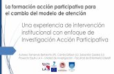 La formación acción participativa para el cambio del …...La formación acción participativa para el cambio del modelo de atención Autores: Fernando Bertolotto (IP), Camila Estiben