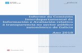 Informe da Comisión Interdepartamental de Información e ...ficheiros-web.xunta.gal/transparencia/estatisticas/informe_comision... · Información de transparencia das entidades