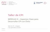 Taller de CPI - Restauración Colectiva Sostenible en Españamensacivica.com/wp-content/uploads/2017/09/PPI... · • En la mayoría de los sectores, la innovación no se produce