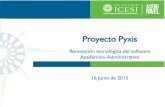 Proyecto Pyxis - Universidad Icesi...4. Objetivos del Proyecto 1. Renovar el sistema de gestión académica de la Universidad, para ofrecer a la comunidad Icesi un sistema integrado