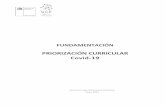 PRIORIZACIÓN CURRICULAR Covid-19 · Fundamentos Priorización Curricular Mayo 2020 6 vida de las personas y la prospectiva de sus comunidades _. (Reimers y Schleicher, 2020, p.5).